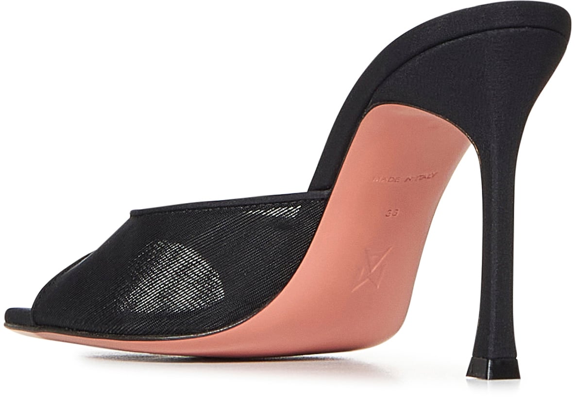 Amina Muaddi Sandals Black Zwart