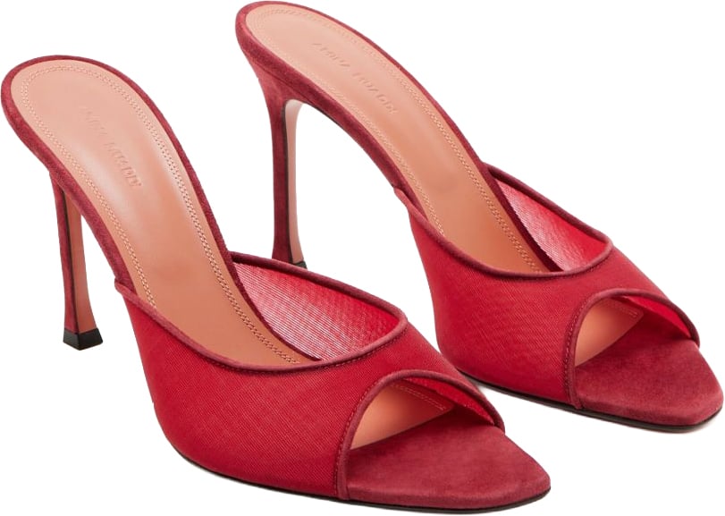 Amina Muaddi Sandals Rosso Rood