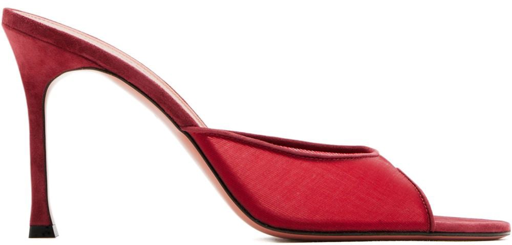 Amina Muaddi Sandals Red Rood
