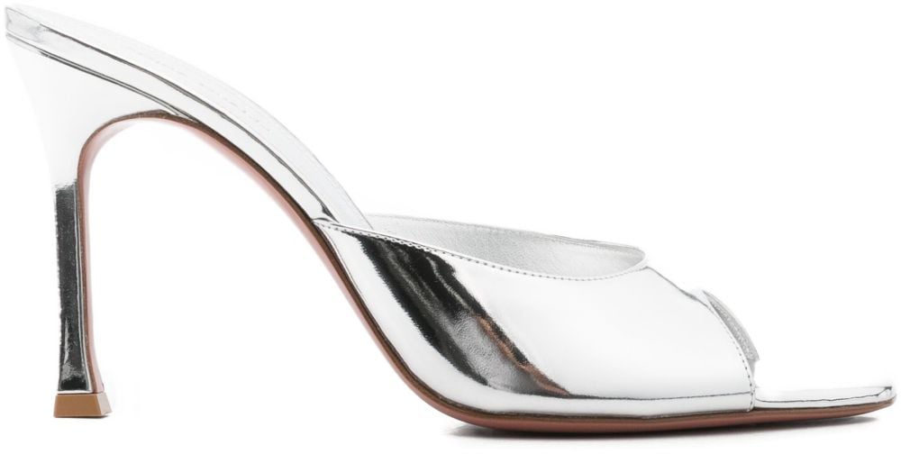 Amina Muaddi Sandals Silver Zilver