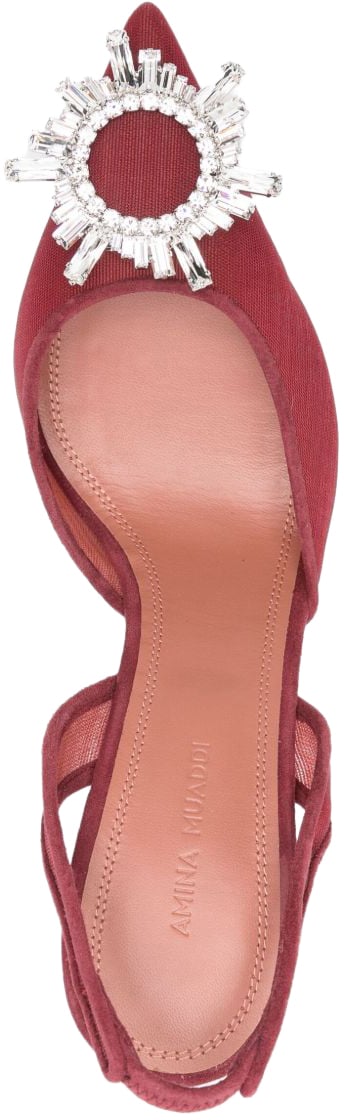 Amina Muaddi Amina Muaddi Sandals Red Rood