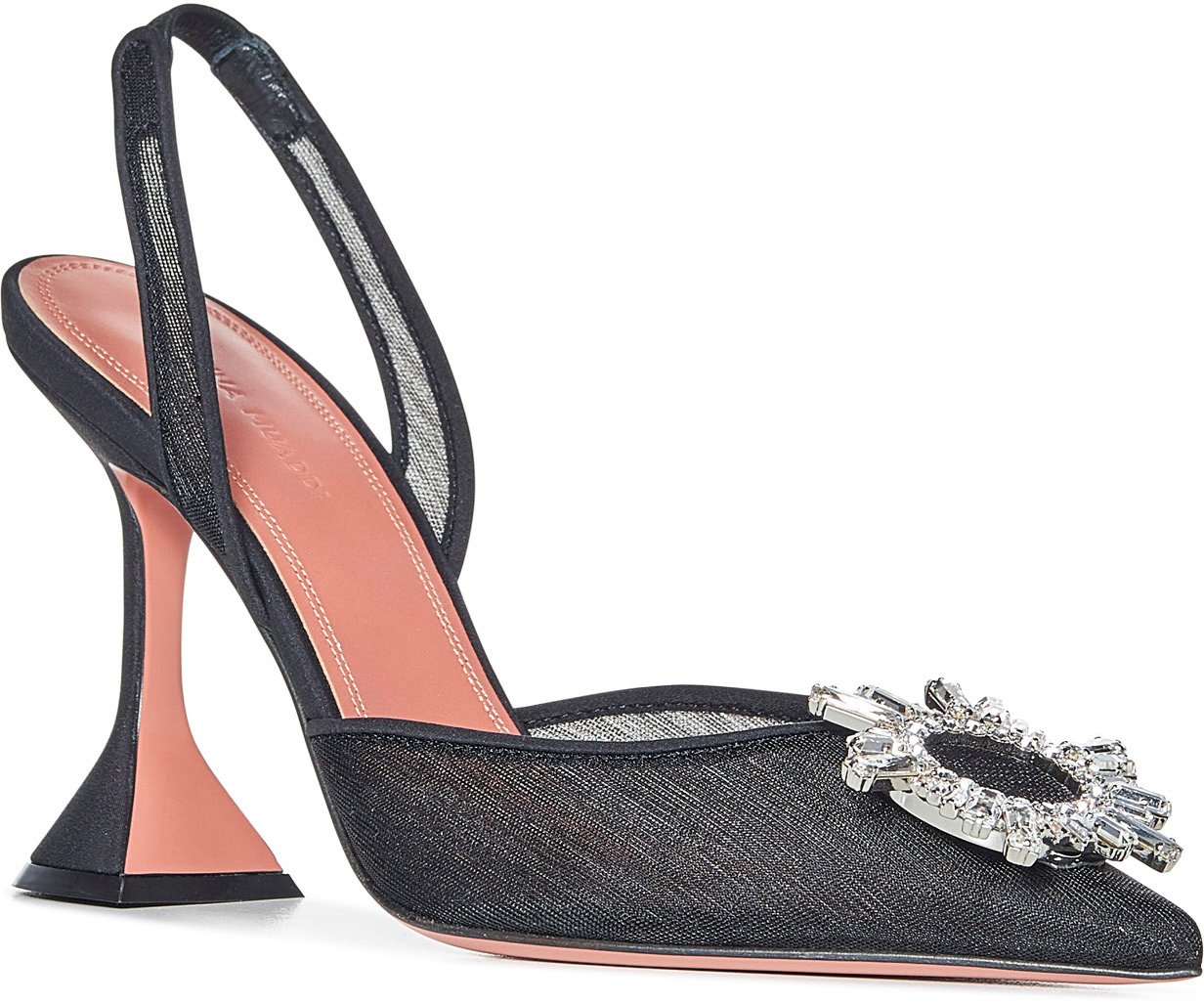 Amina Muaddi Sandals Black Zwart