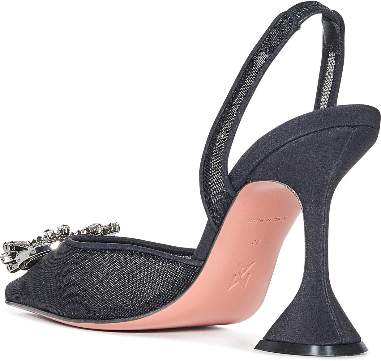 Amina Muaddi Sandals Black Zwart