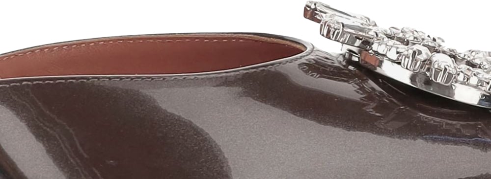 Amina Muaddi Amina Muaddi With Heel Brown Bruin