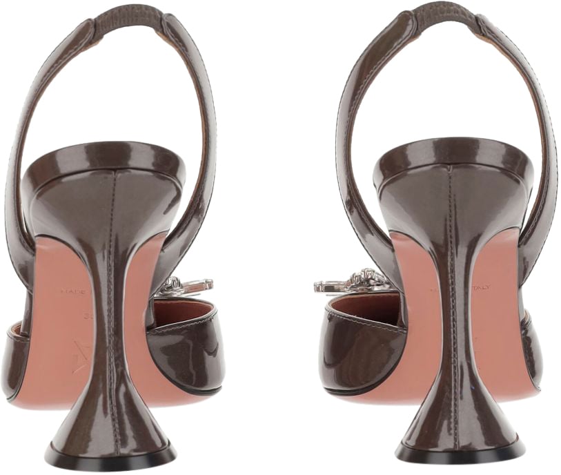 Amina Muaddi Amina Muaddi With Heel Brown Bruin