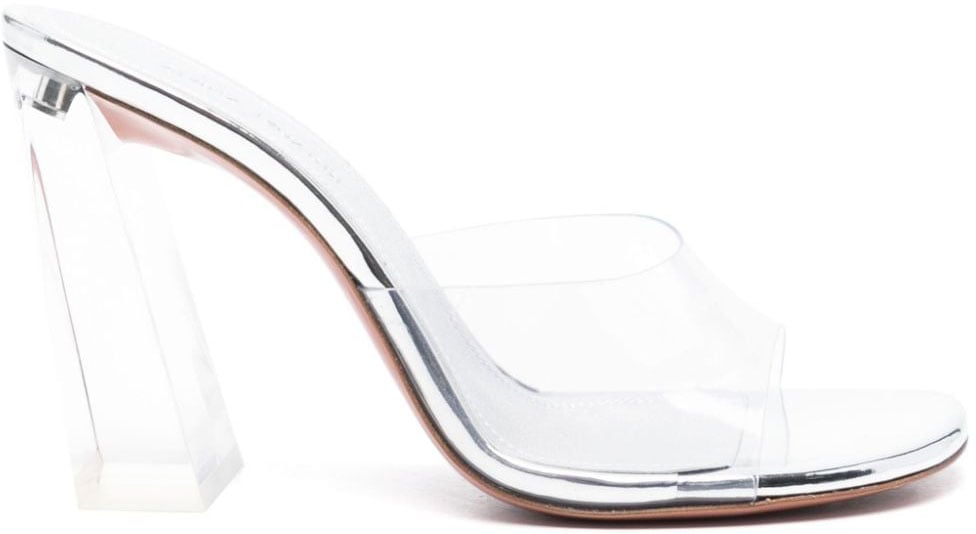 Amina Muaddi Sandals Grey Grijs