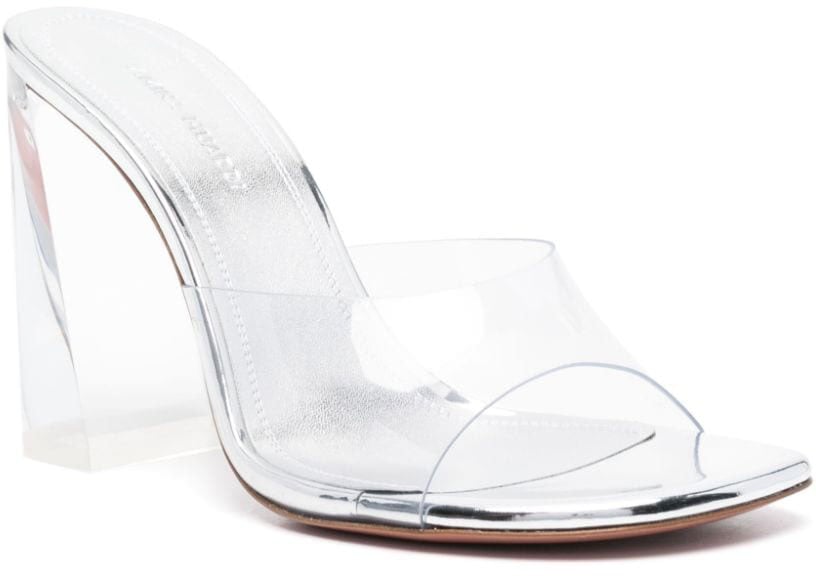 Amina Muaddi Sandals Grey Grijs