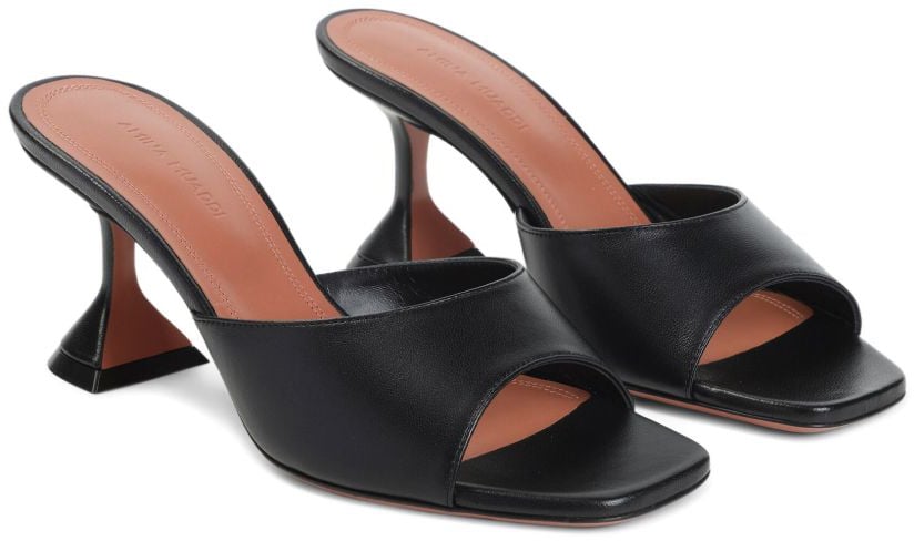 Amina Muaddi Sandals Black Zwart