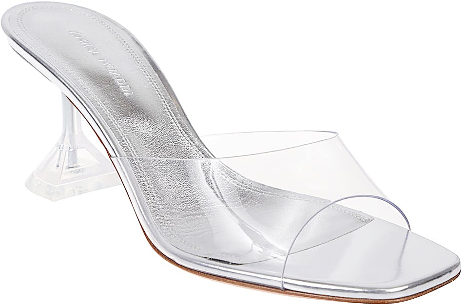 Amina Muaddi Sandals Grey Grijs