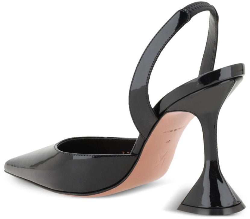 Amina Muaddi With Heel Black Zwart