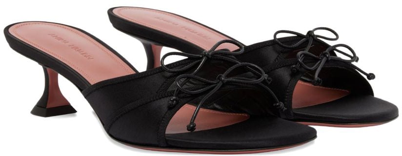Amina Muaddi Sandals Black Zwart