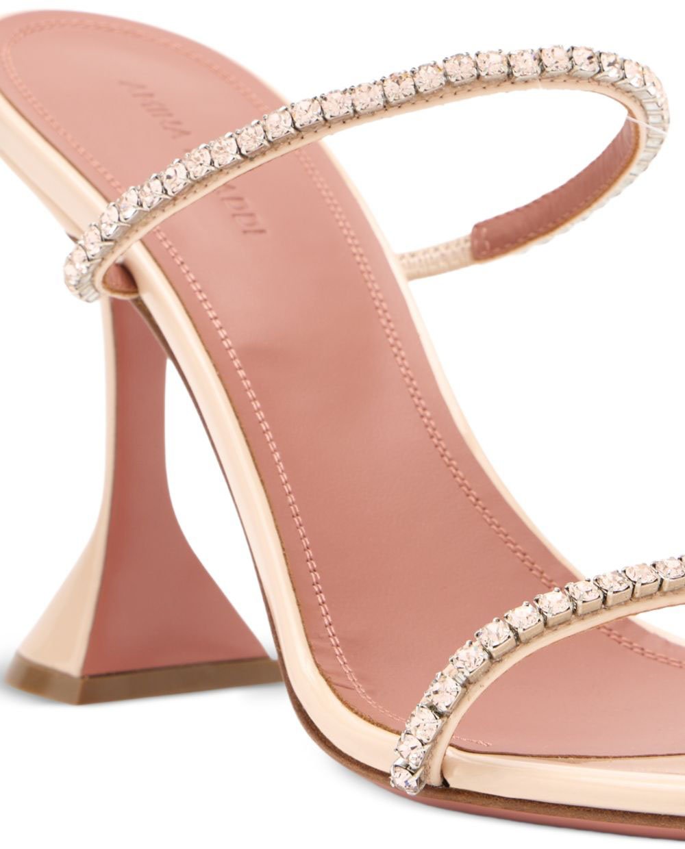 Amina Muaddi Sandals Champagne Beige