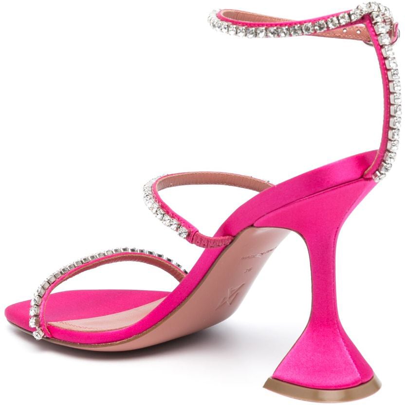 Amina Muaddi Sandals Fuchsia Roze