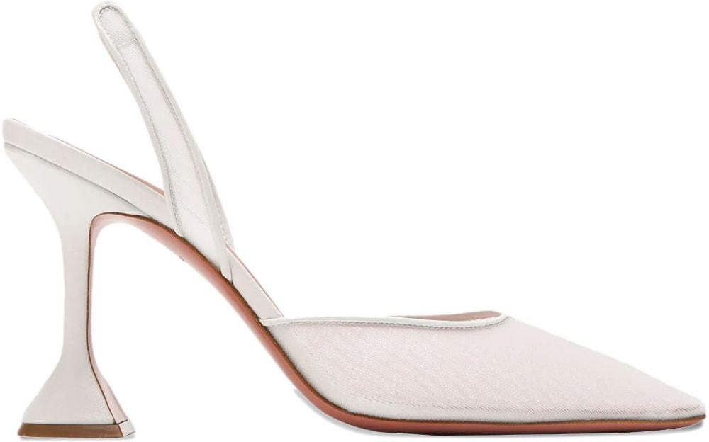 Amina Muaddi With Heel Beige Beige