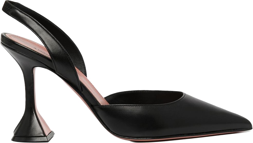 Amina Muaddi With Heel Black Zwart