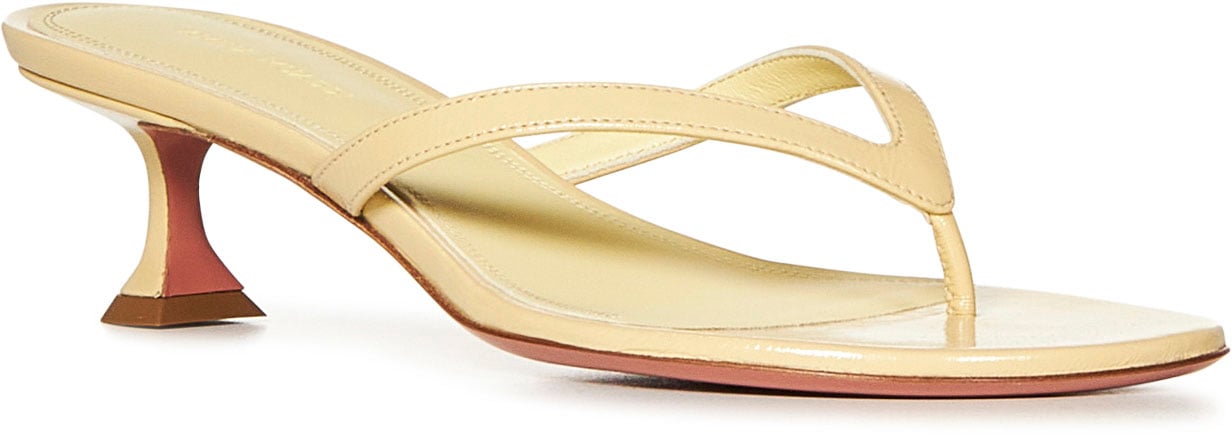 Amina Muaddi Sandals Beige Beige
