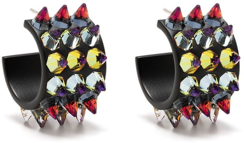 Amina Muaddi Bijoux Red Rood