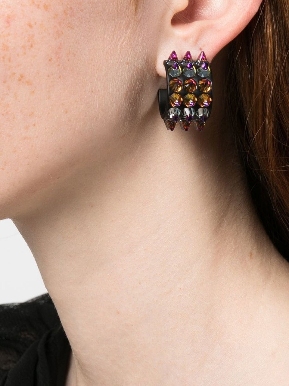 Amina Muaddi Bijoux Red Rood