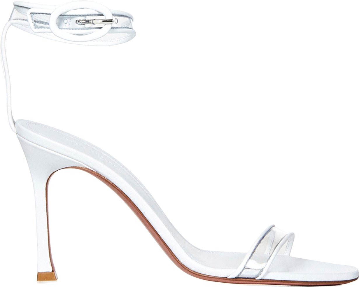 Amina Muaddi Sandals White Wit
