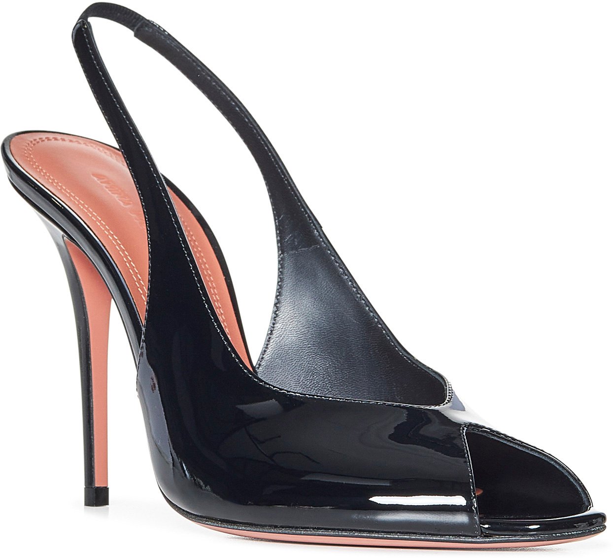Amina Muaddi With Heel Black Zwart