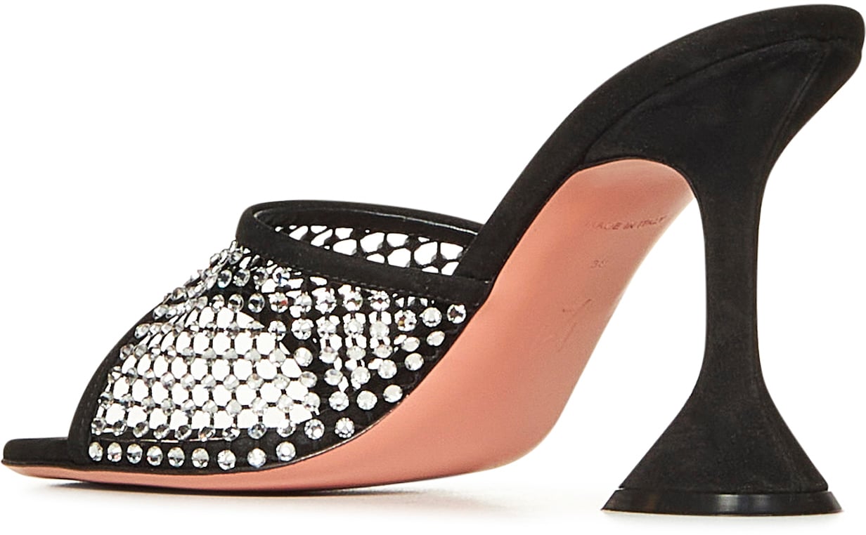 Amina Muaddi Sandals Black Zwart