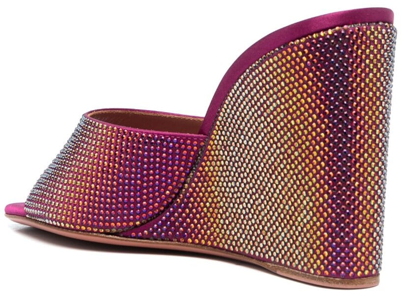 Amina Muaddi Sandals Red Rood