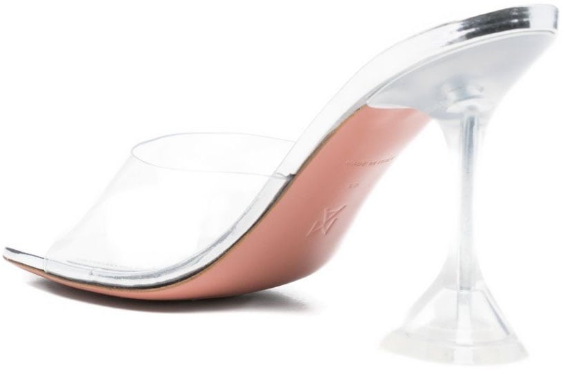 Amina Muaddi Sandals Transparent Neutraal