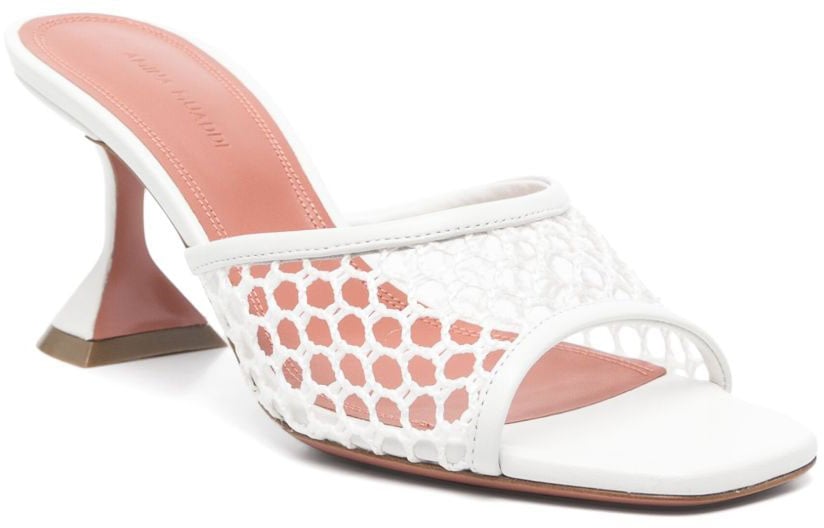 Amina Muaddi Sandals White Wit