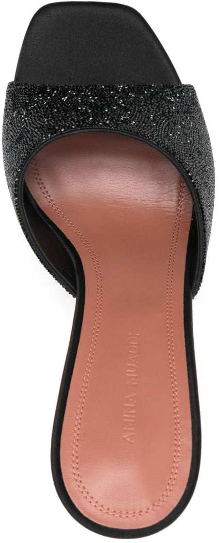 Amina Muaddi Sandals Black Zwart