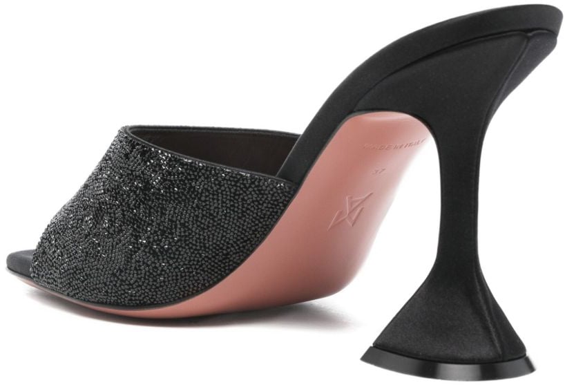 Amina Muaddi Sandals Black Zwart