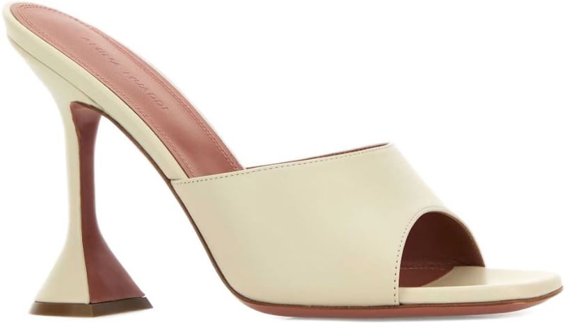 Amina Muaddi Sandals White Beige
