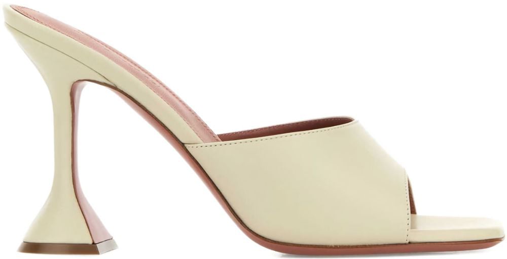 Amina Muaddi Sandals White Beige
