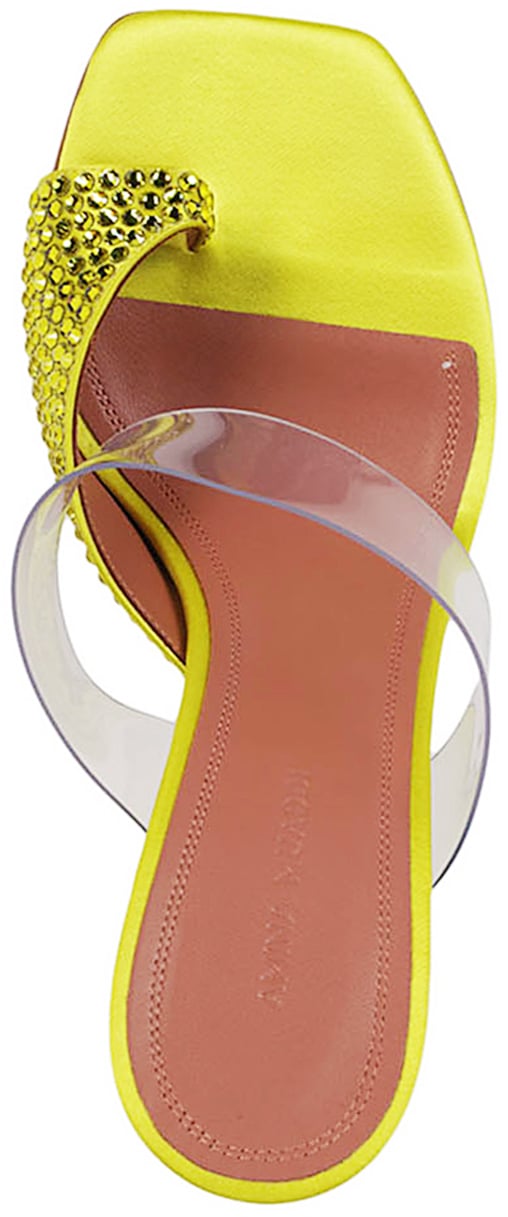 Amina Muaddi Sandals Giallo Geel