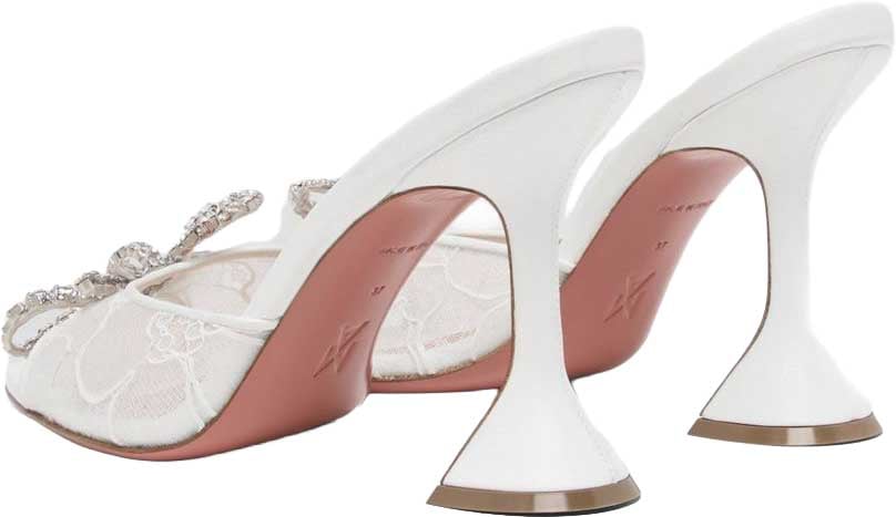 Amina Muaddi Sandals White Wit