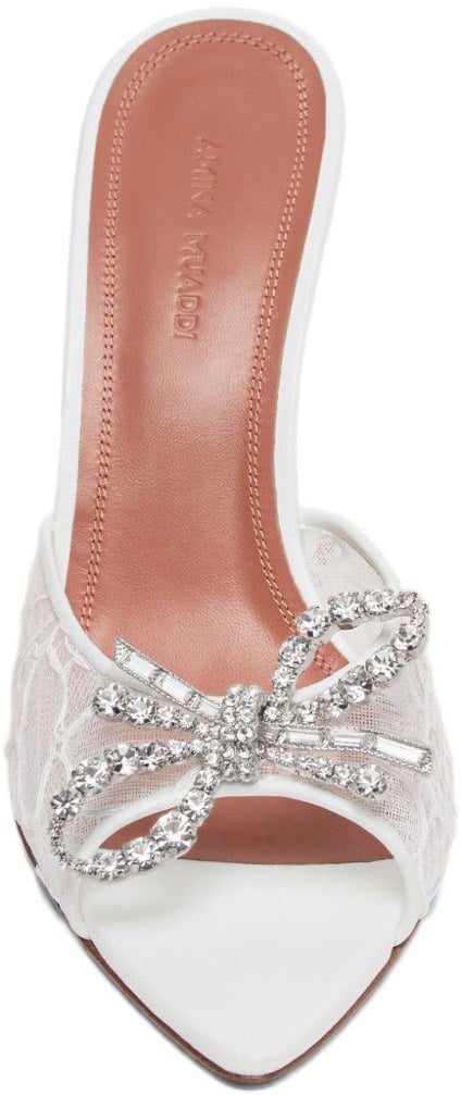 Amina Muaddi Sandals White Wit
