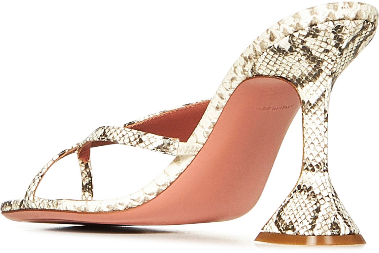 Amina Muaddi Sandals Beige Beige