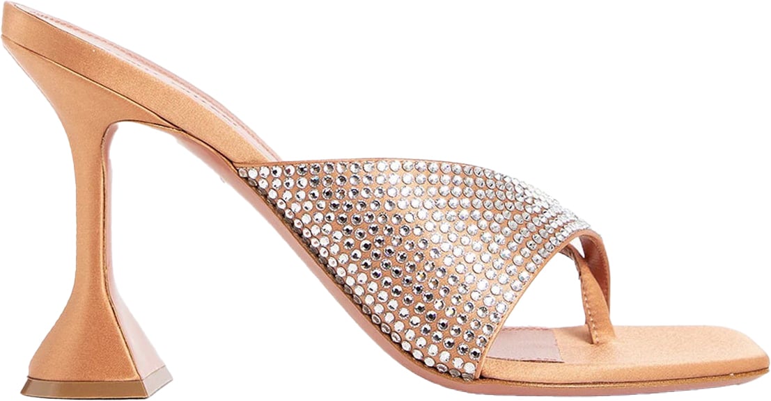 Amina Muaddi Amina Muaddi Shiona Slipper Crystals 95 Mules Oranje