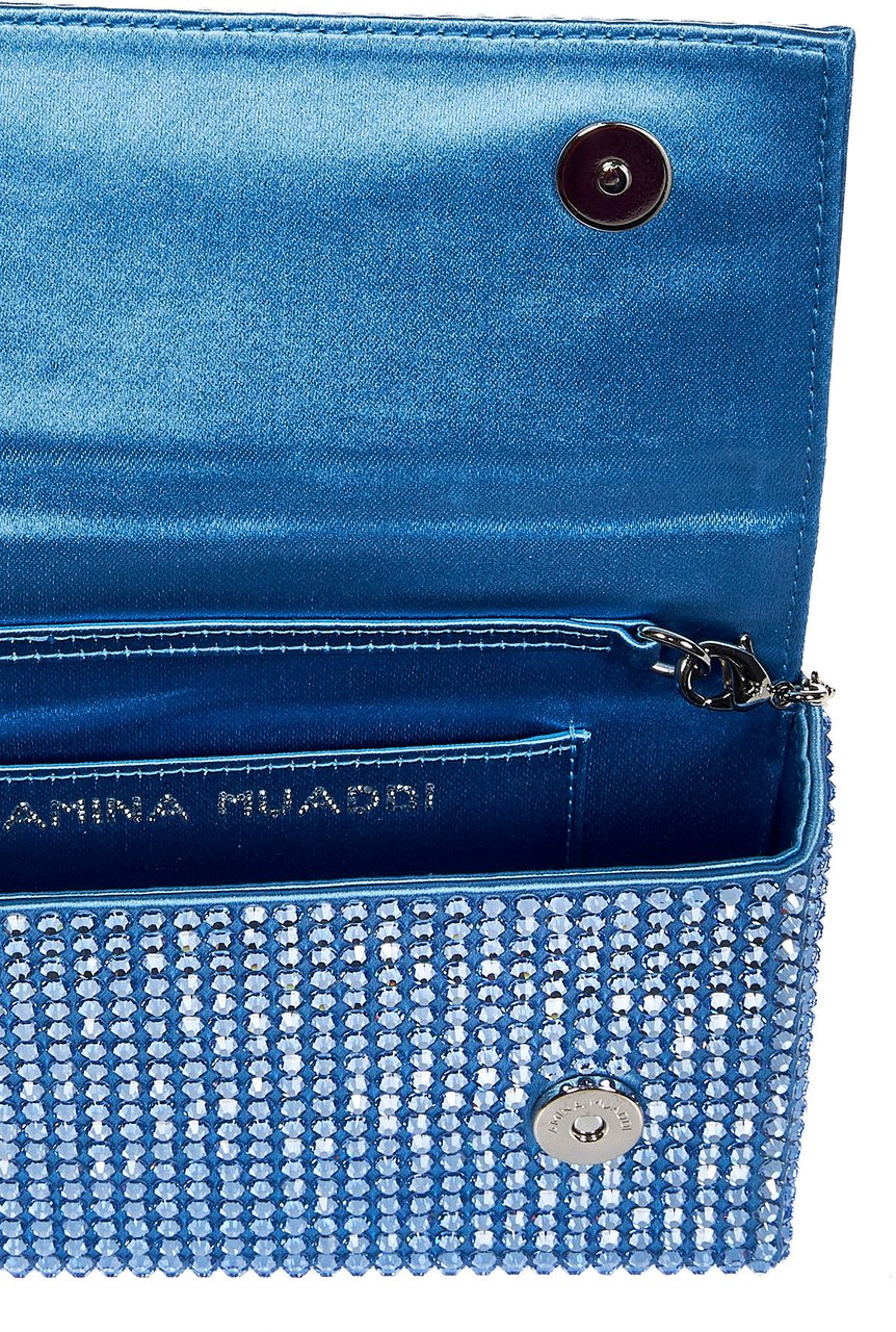 Amina Muaddi Bags Blue Blauw