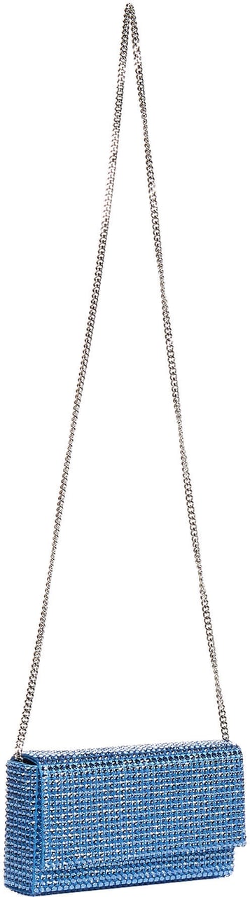 Amina Muaddi Bags Blue Blauw