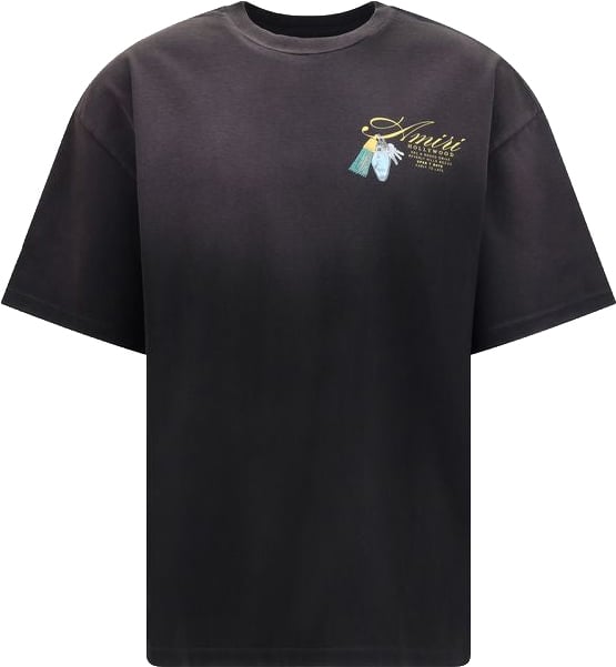 Amiri Amiri Black Cotton T-Shirt Zwart