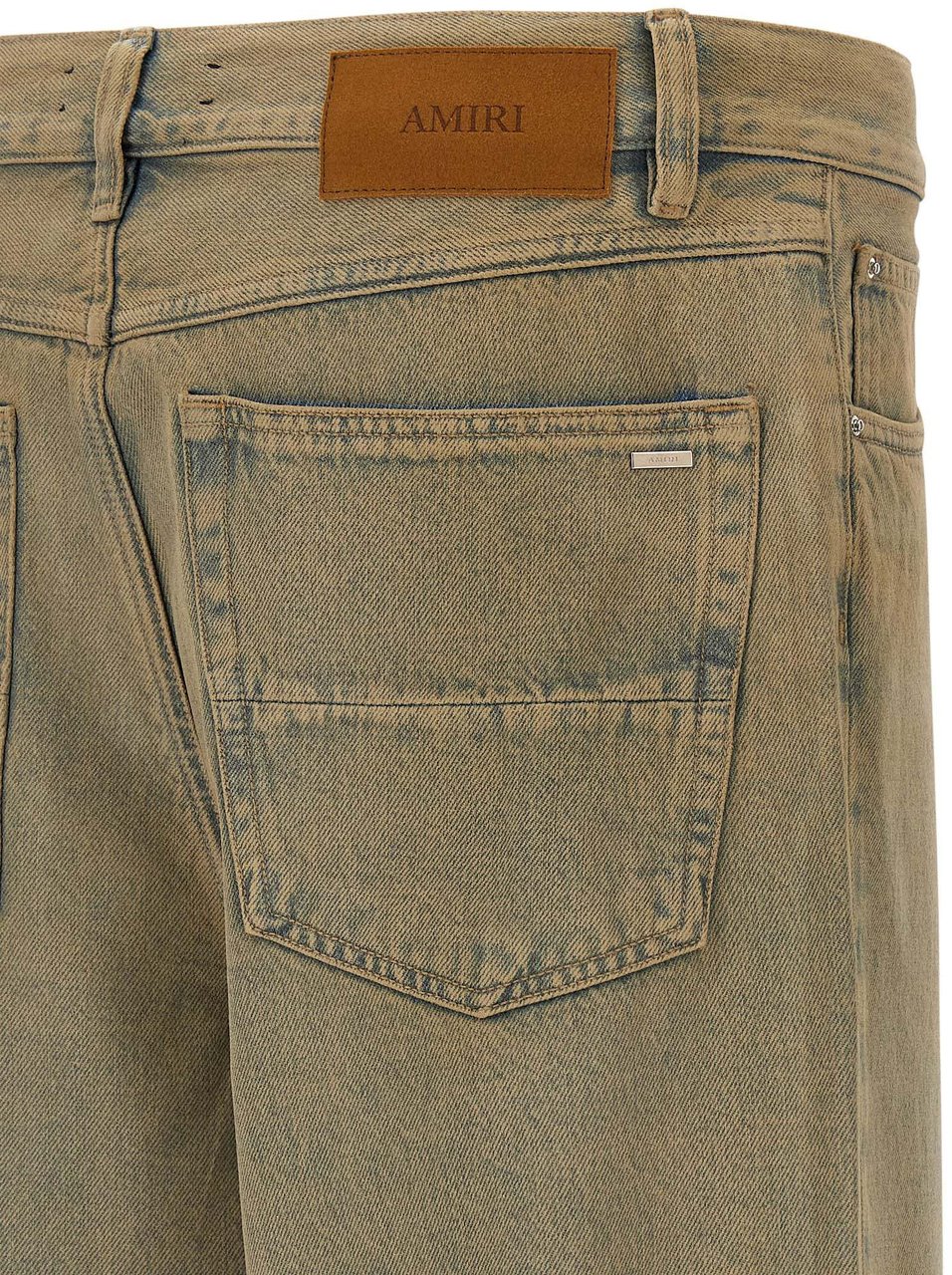 Amiri Beige Cotton Straight-Leg Jeans Beige