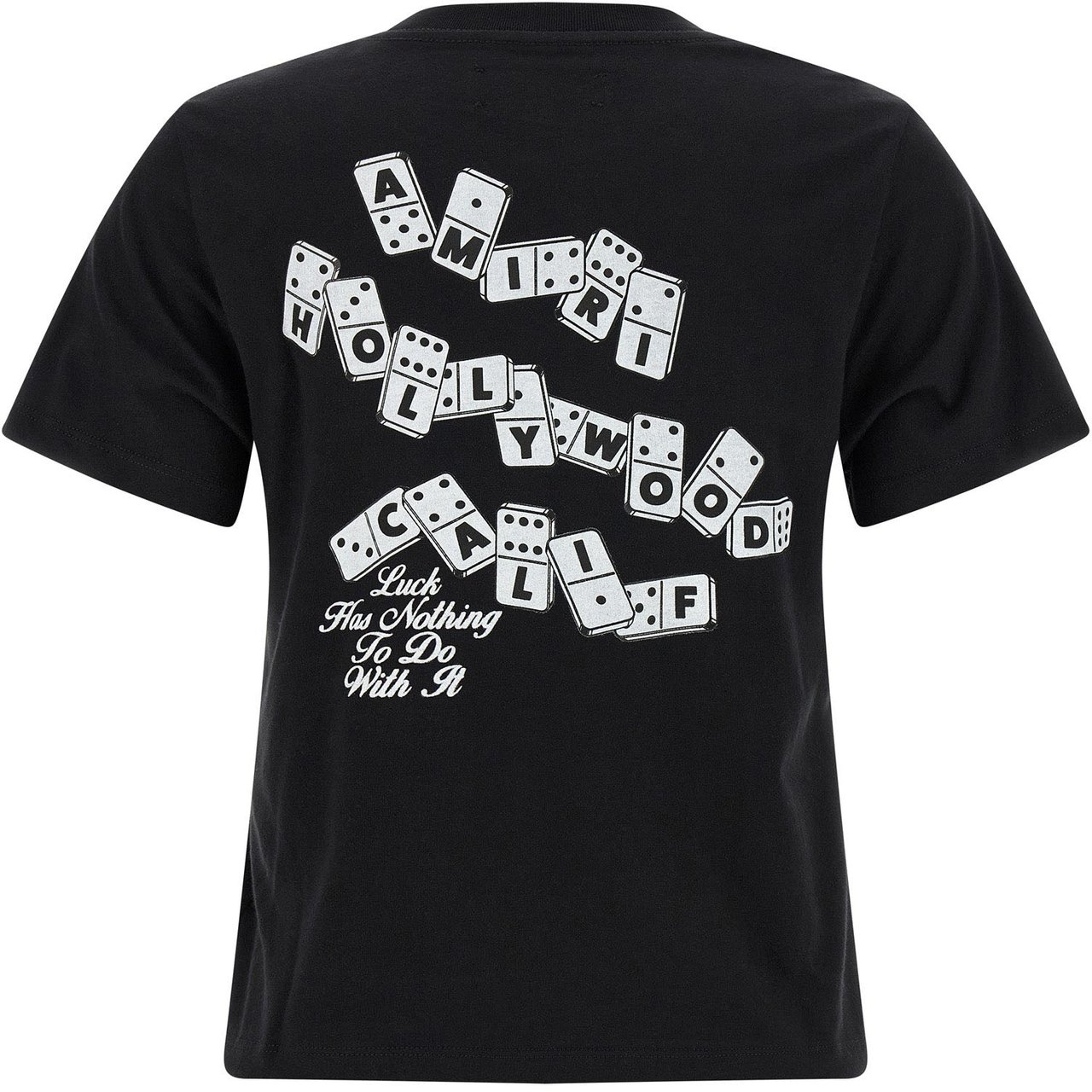 Amiri Black Cotton T-Shirt Zwart