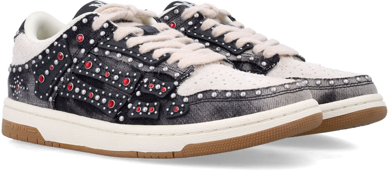 Amiri Stud Skel Low Top Nero Zwart