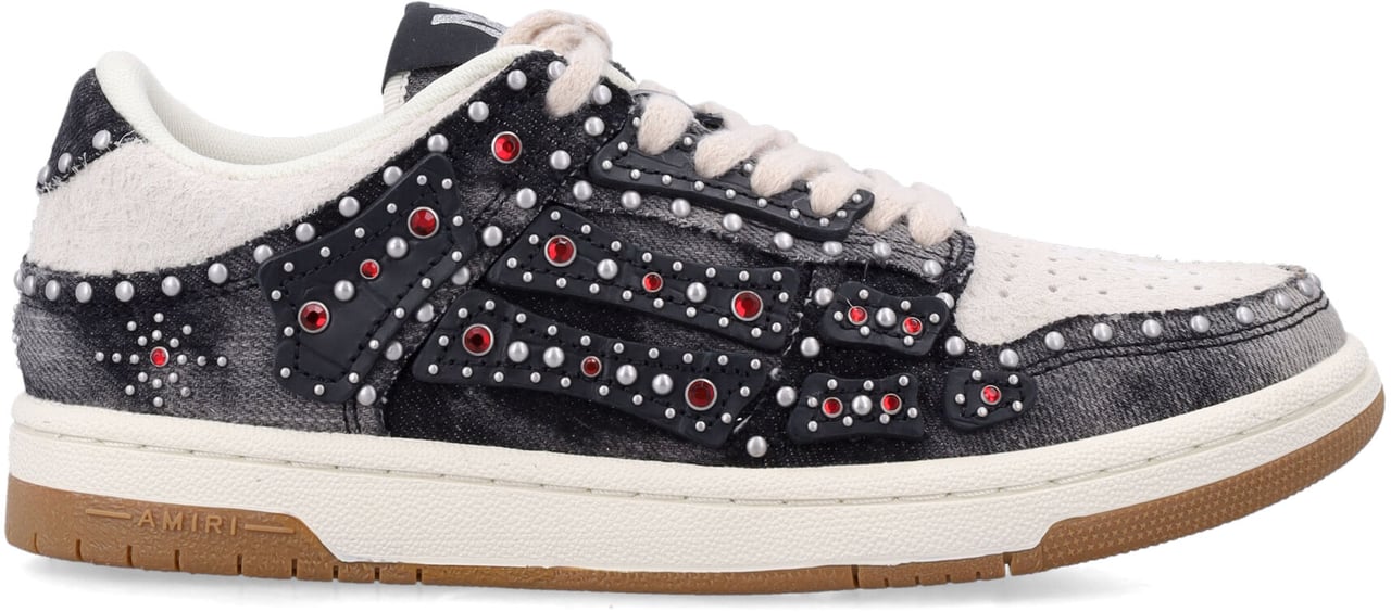 Amiri Stud Skel Low Top Nero Zwart