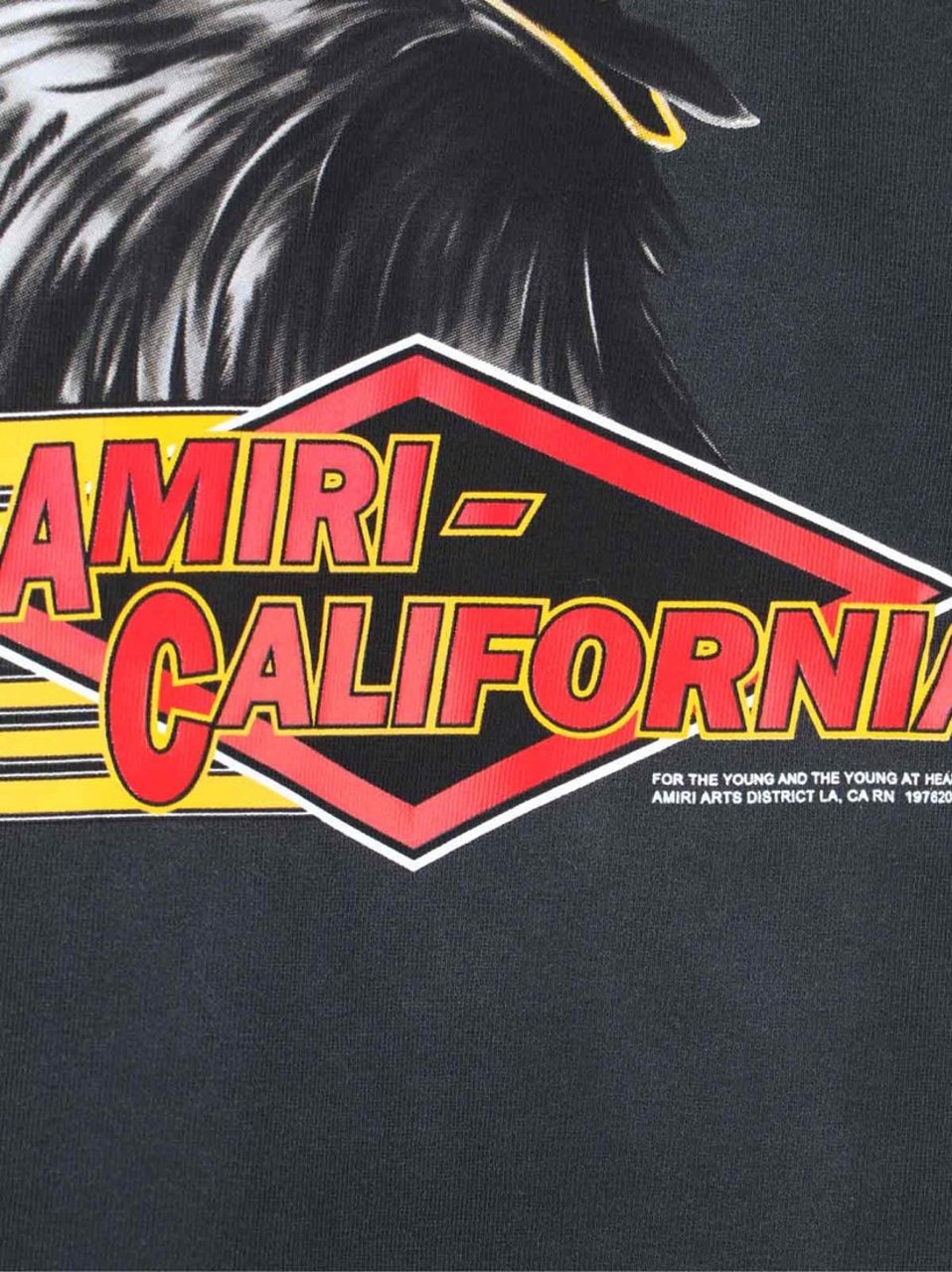 Amiri "Eagle" T-Shirt Black Zwart