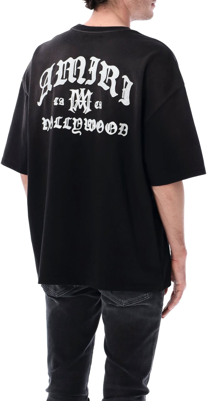 Amiri Hollywood Tee Nero Zwart