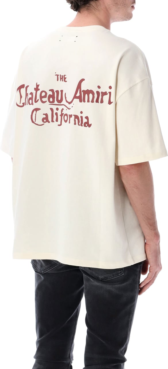 Amiri Chateau Tee Bianco Wit
