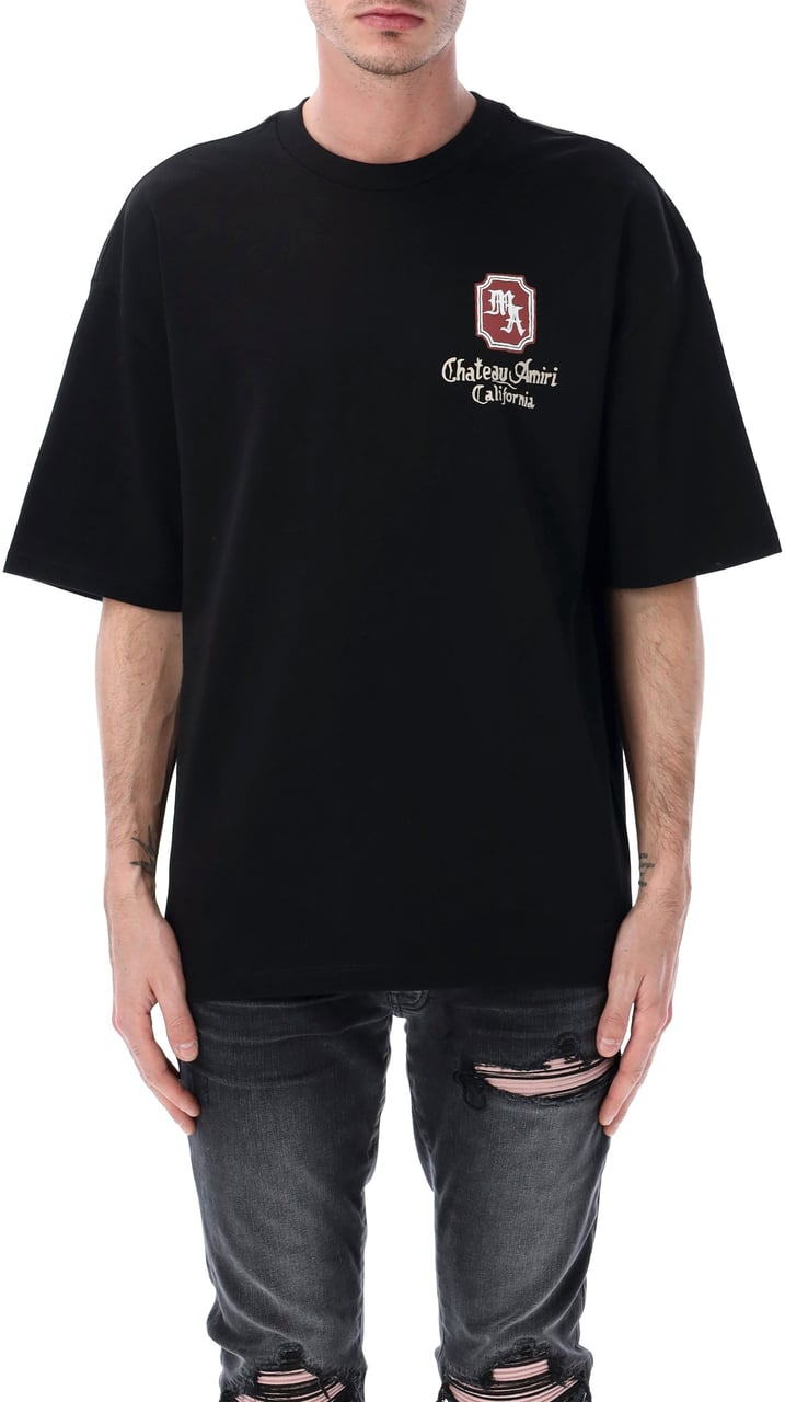 Amiri Chateau Tee Nero Zwart