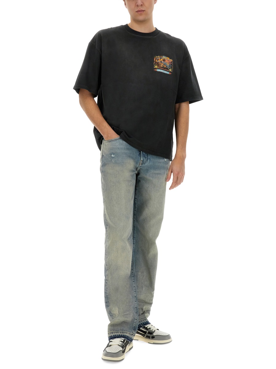Amiri "JAZZ HIDEAWAY" T-SHIRT Zwart