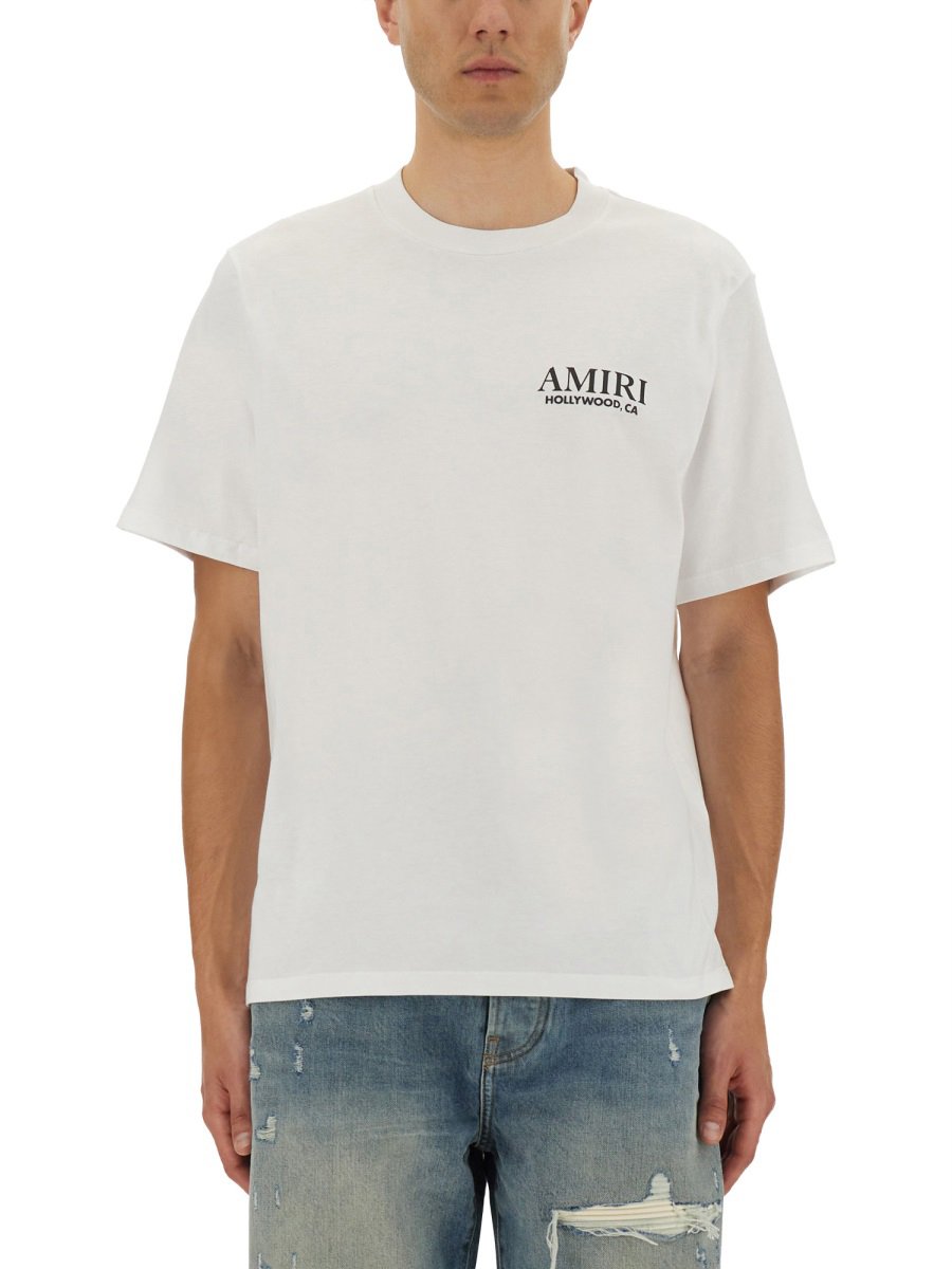 Amiri BONES STACKED PRINT T-SHIRT Wit